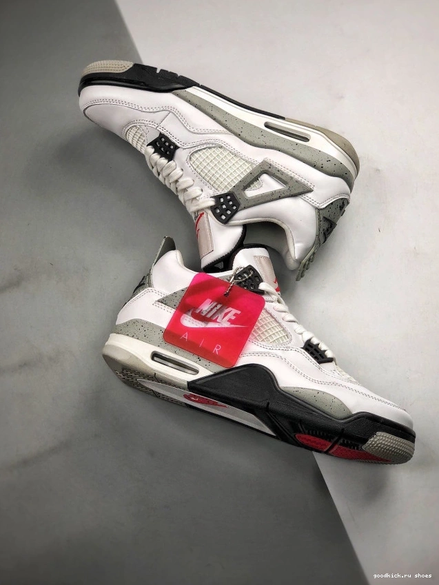 Cheap Cement OG Jordan White 840606-192 (nike) Air 4 0718